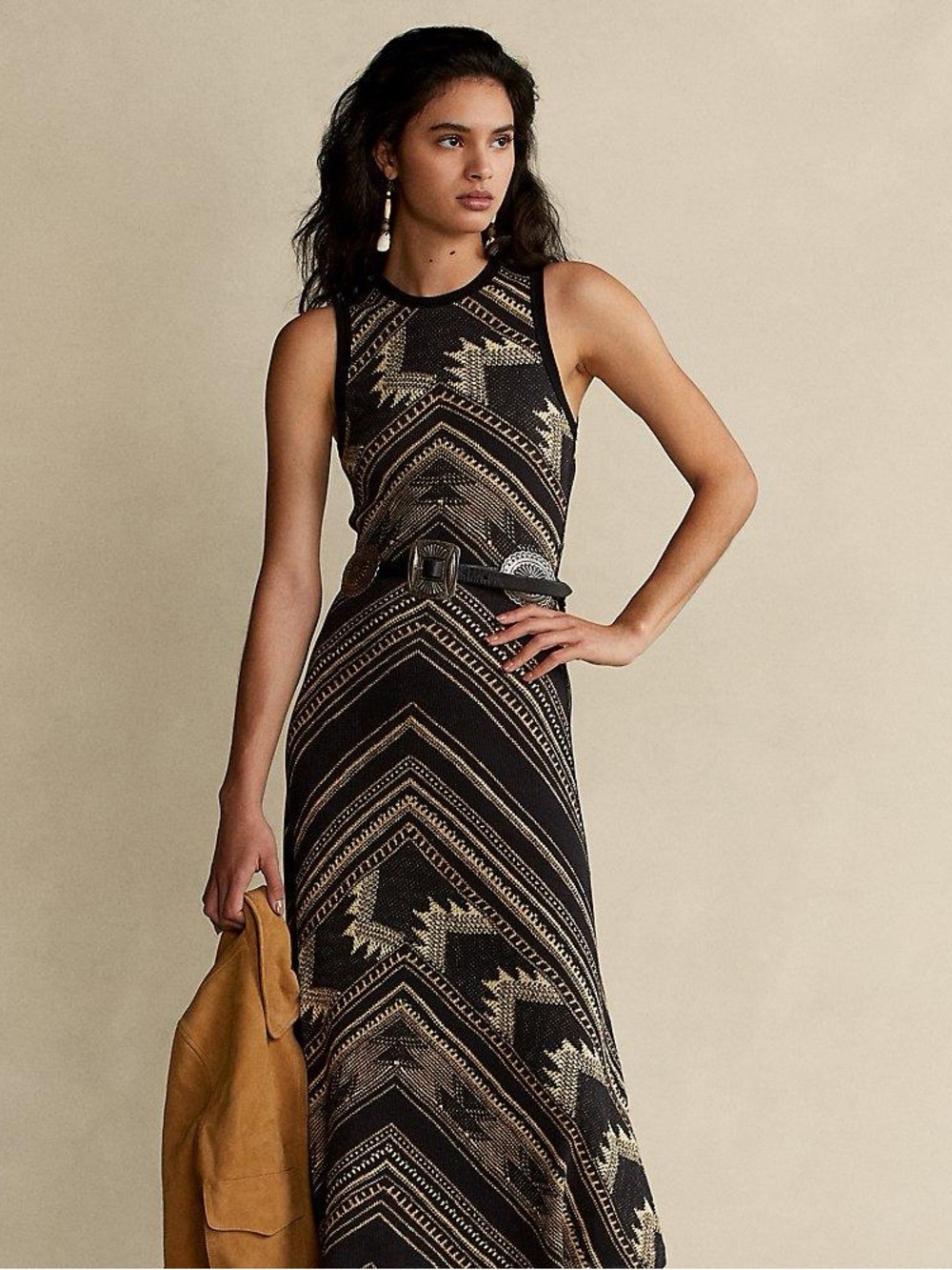 Southwestern Sleeveless Henley Dress
Polo Ralph Lauren